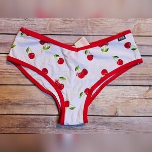 PINK Victoria's Secret Cherry Print Panties Size Med